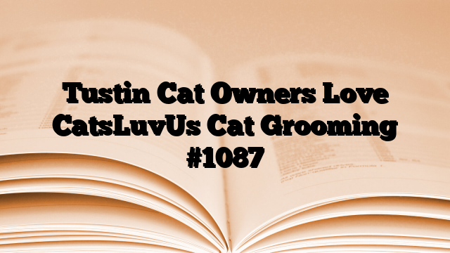 Tustin Cat Owners Love CatsLuvUs Cat Grooming