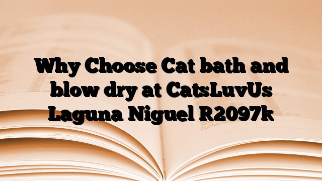 Why Choose Cat bath and blow dry at CatsLuvUs Laguna Niguel