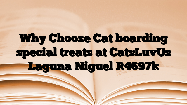 Why Choose Cat boarding special treats at CatsLuvUs Laguna Niguel