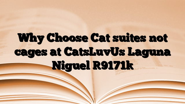 Why Choose Cat suites not cages at CatsLuvUs Laguna Niguel
