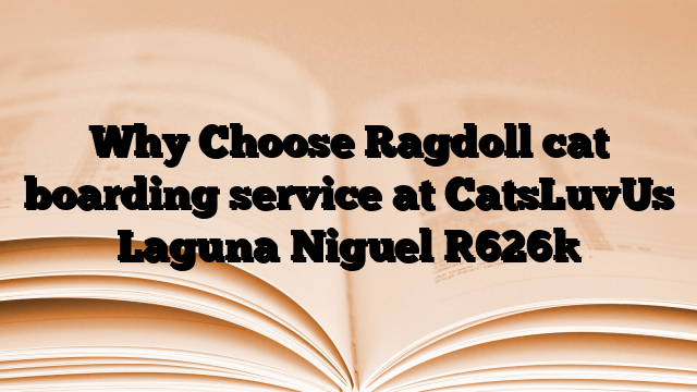 Why Choose Ragdoll cat boarding service at CatsLuvUs Laguna Niguel