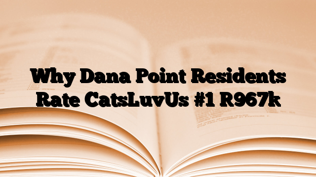 Why Dana Point Residents Rate CatsLuvUs #1