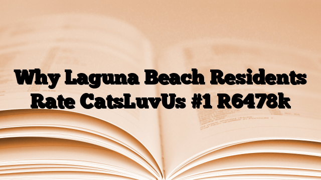 Why Laguna Beach Residents Rate CatsLuvUs #1