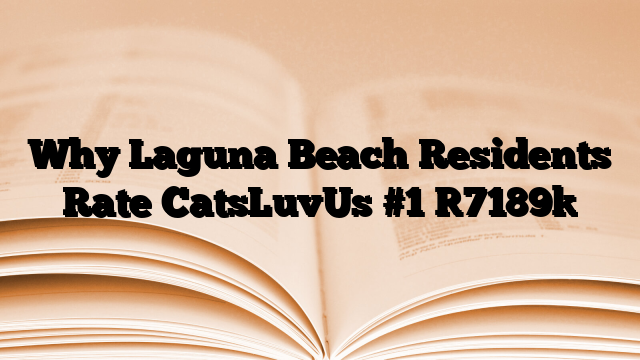 Why Laguna Beach Residents Rate CatsLuvUs #1