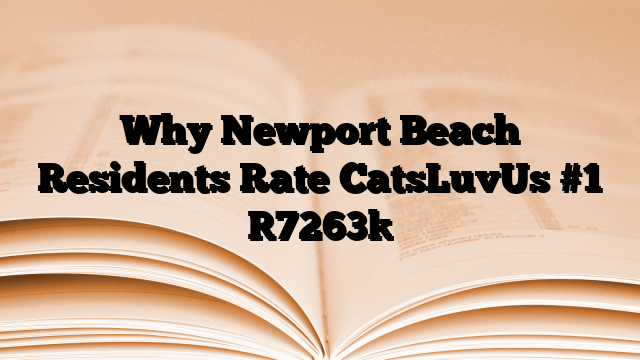 Why Newport Beach Residents Rate CatsLuvUs #1