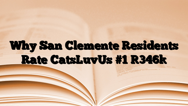 Why San Clemente Residents Rate CatsLuvUs #1