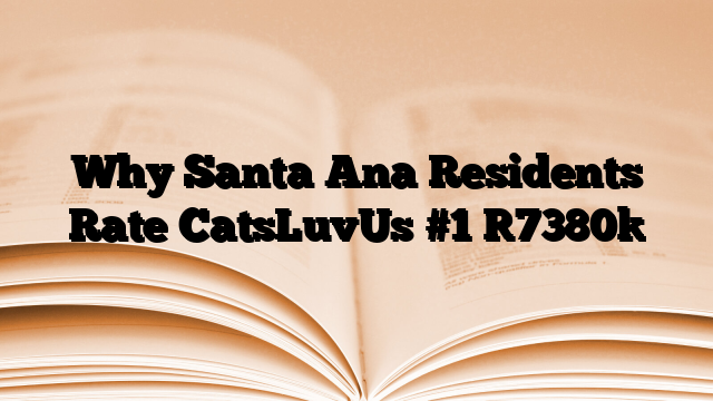 Why Santa Ana Residents Rate CatsLuvUs #1