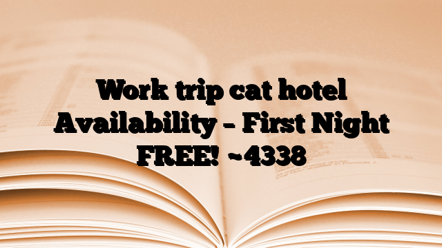 Work trip cat hotel Availability – First Night FREE!