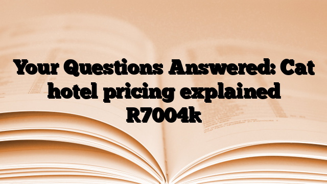 Your Questions Answered: Cat hotel pricing explained