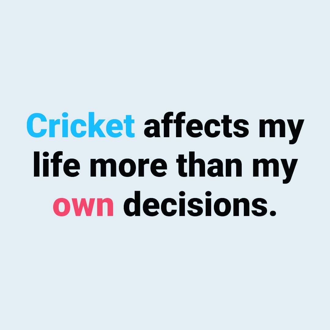 Life is cricket cricket is life Viratians viratkohli Pan