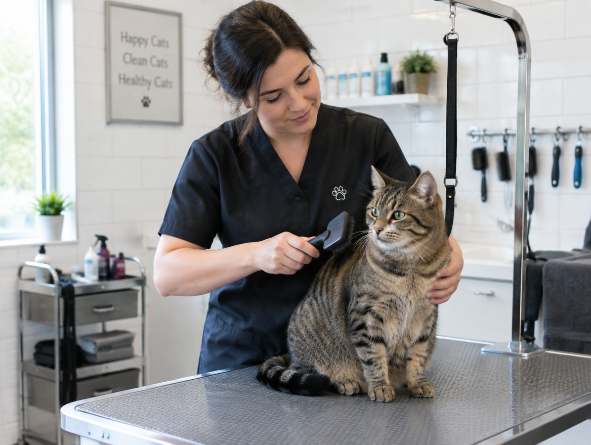 Short Hair Cat Bath & Brush