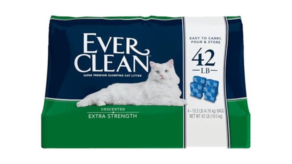 Ever Clean Extra Strength Clumping Unscented Cat Litter, 42 lbs.