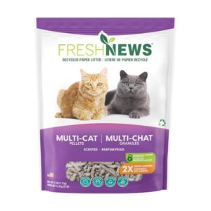 Fresh News Multi-Cat Pellet Non-Clumping Paper Cat Litter (25 lb)