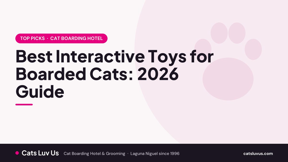 Best Interactive Toys for Boarded Cats: 2026 Guide