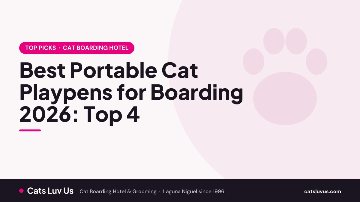 Best Portable Cat Playpens for Boarding 2026: Top 4