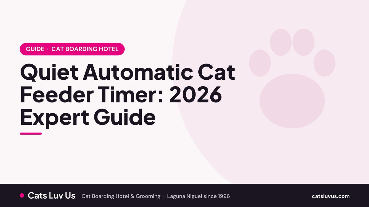 Quiet Automatic Cat Feeder Timer: 2026 Expert Guide
