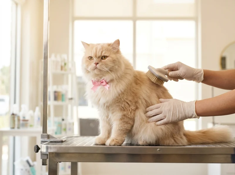 Professional cat grooming at Cats Luv Us